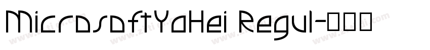 MicrosoftYaHei Regul字体转换